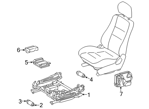 1999 Mercedes-Benz E430 Tracks & Components Diagram