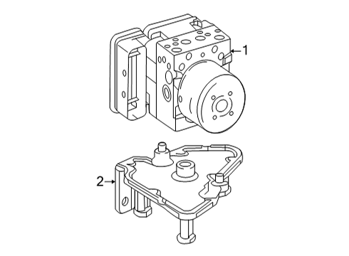 2018 Mercedes-Benz AMG GT R ABS Components, Electrical Diagram