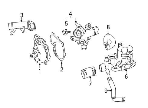 2014 Mercedes-Benz Sprinter 3500 Water Pump