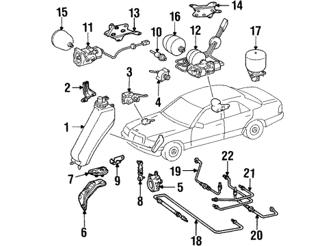 1995 Mercedes-Benz E300 Ride Control Diagram