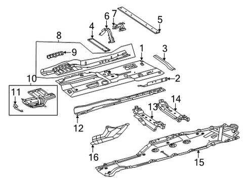 Lower Rail Diagram for 223-610-31-01