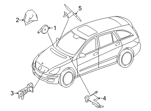 2012 Mercedes-Benz R350 Alarm System Diagram