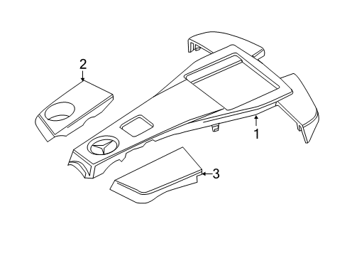 2015 Mercedes-Benz GL550 Engine Appearance Cover Diagram