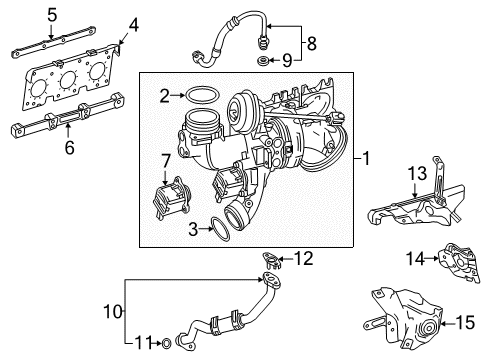 2017 Mercedes-Benz E43 AMG Exhaust Manifold Diagram