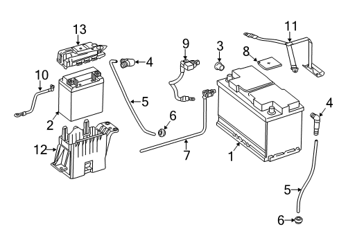 2018 Mercedes-Benz SL65 AMG Battery Diagram