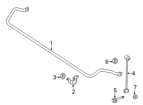 2018 Mercedes-Benz SLC43 AMG Rear Suspension, Control Arm Diagram 3