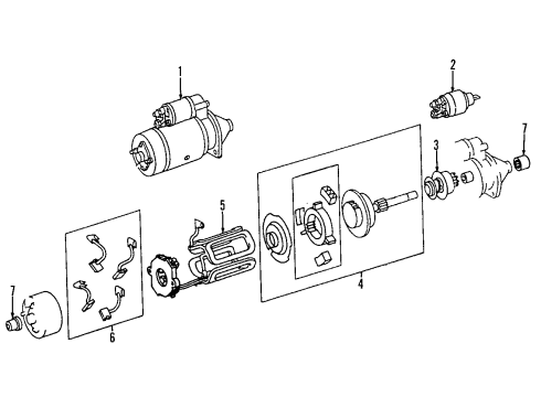 2001 Mercedes-Benz E320 Starter, Charging Diagram