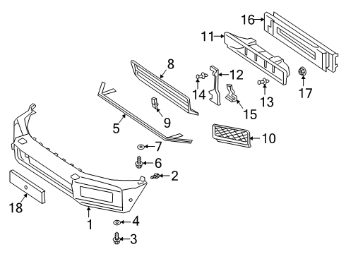 Center Grille Diagram for 463-885-50-00-7C45