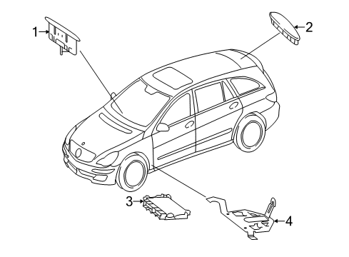 2011 Mercedes-Benz R350 Parking Aid Diagram 1