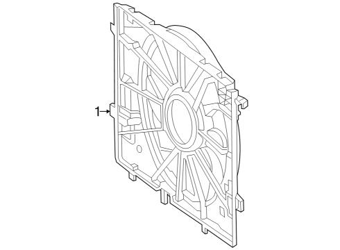 2023 Mercedes-Benz EQS 450 SUV Cooling Fan Diagram