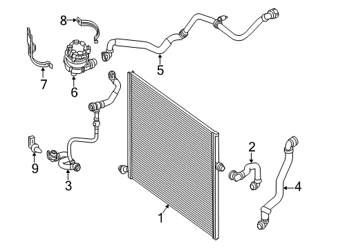 2017 Mercedes-Benz E300 Intercooler, Cooling Diagram 2