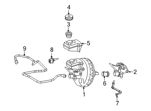 2008 Mercedes-Benz GL550 Switches Diagram 1