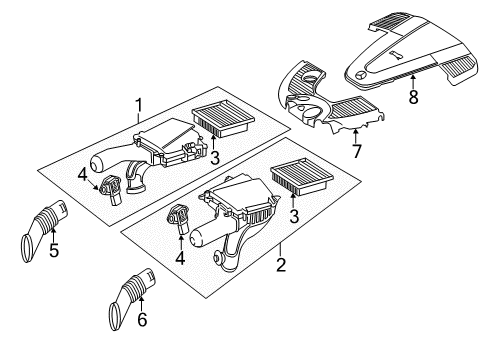 2014 Mercedes-Benz CL600 Filters Diagram 1