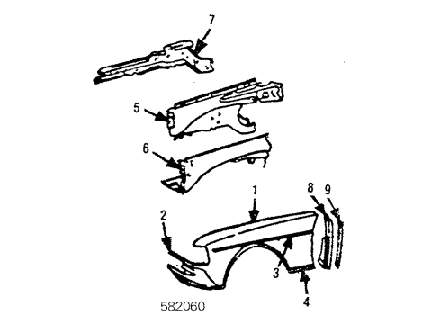 Closure Panel Diagram for 123-884-02-35