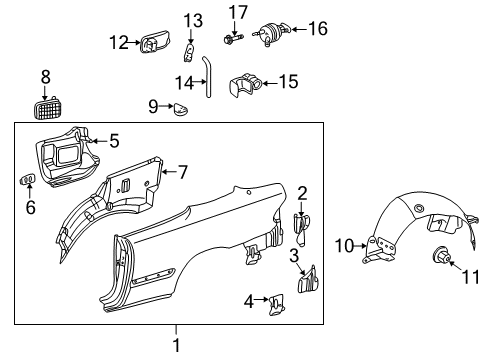 Fuel Door Diagram for 208-750-03-06