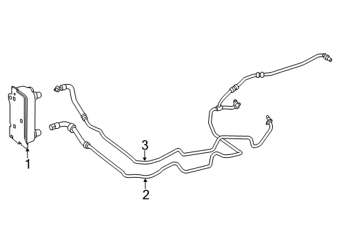 2016 Mercedes-Benz S63 AMG Trans Oil Cooler Diagram 1