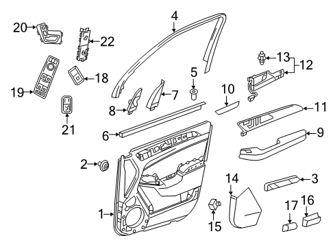 Trim Cover Diagram for 292-720-64-00-9051