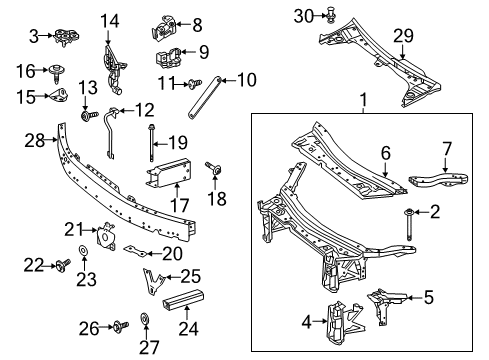 Front Bracket Diagram for 253-620-20-01