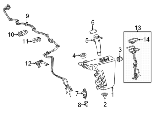 Wiper Arm Diagram for 223-820-37-00