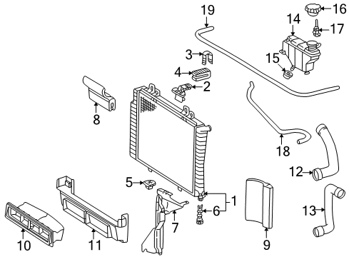 Expansion Tank Diagram for 202-500-06-49