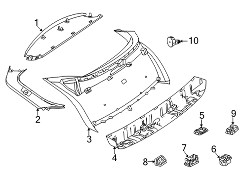 Lower Cover Diagram for 167-740-28-00-9051