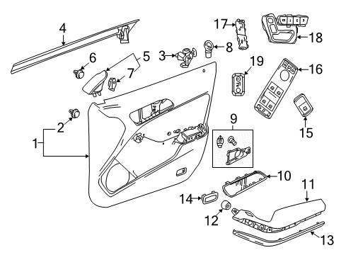 2015 Mercedes-Benz CLA45 AMG Rear Door Diagram 2