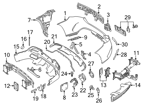 Tow Eye Cap Diagram for 292-885-64-22-28