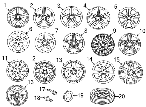 Wheel, Alloy Diagram for 6-6-03-1114