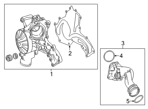 2019 Mercedes-Benz GLE63 AMG Water Pump Diagram