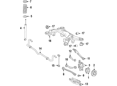 Shock Absorber Diagram for 204-320-05-31