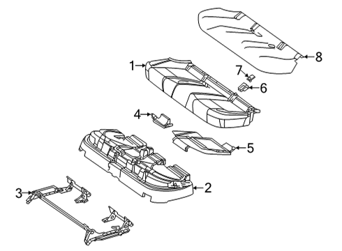 2024 Mercedes-Benz GLE53 AMG Second Row Seats Diagram 7