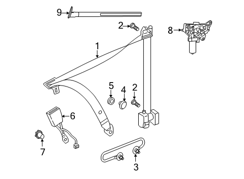 Adjust Bracket Diagram for 207-860-04-57-8N84