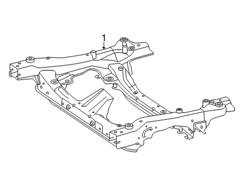 2023 Mercedes-Benz C300 Suspension Mounting - Front Diagram 2