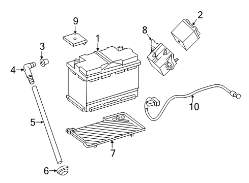 2016 Mercedes-Benz B250e Battery Diagram