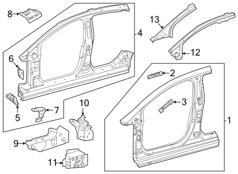 2023 Mercedes-Benz EQE AMG Aperture Panel Diagram