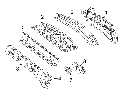 2018 Mercedes-Benz C350e Rear Body Diagram