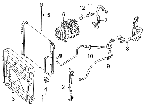 2018 Mercedes-Benz CLS63 AMG S Air Conditioner Diagram 1