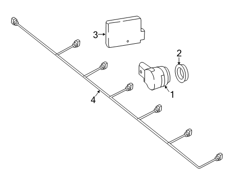 2022 Mercedes-Benz Metris Electrical Components - Rear Bumper