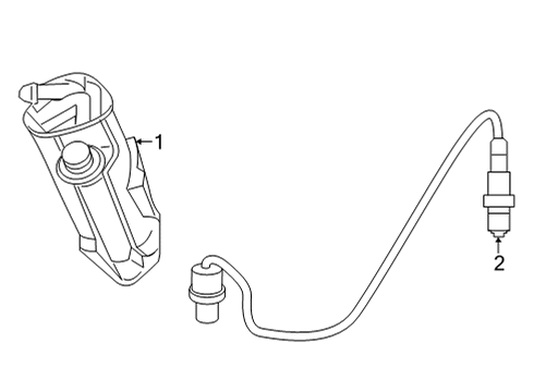 2021 Mercedes-Benz GLE580 Emission Components Diagram