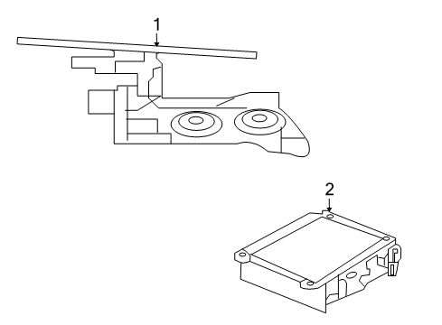 2018 Mercedes-Benz GLC43 AMG Communication System Components Diagram