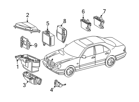 1997 Mercedes-Benz E300 Powertrain Control Diagram