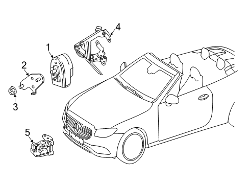 2019 Mercedes-Benz CLS53 AMG Alarm System Diagram