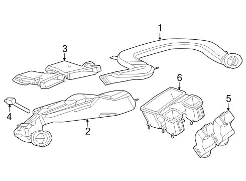 2024 Mercedes-Benz EQS 580 SUV Ducts Diagram 2