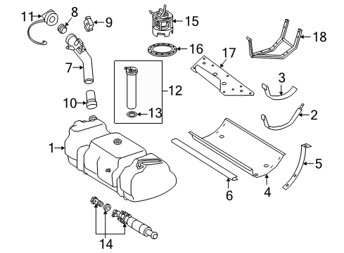 2009 Mercedes-Benz G55 AMG Fuel Supply Diagram