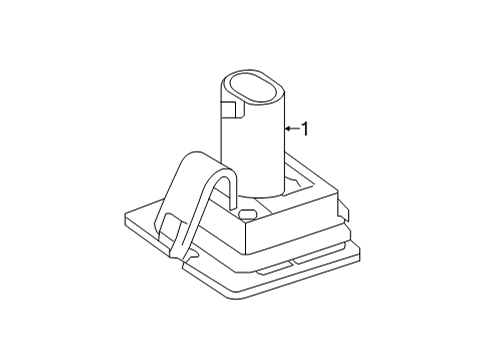 2021 Mercedes-Benz AMG GT 43 License Lamps Diagram