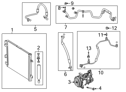 2020 Mercedes-Benz A35 AMG A/C Condenser, Compressor & Lines