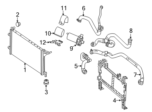 2017 Mercedes-Benz GLE43 AMG Intercooler Diagram 3