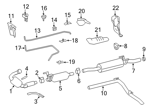 2012 Mercedes-Benz Sprinter 2500 Exhaust Components Diagram