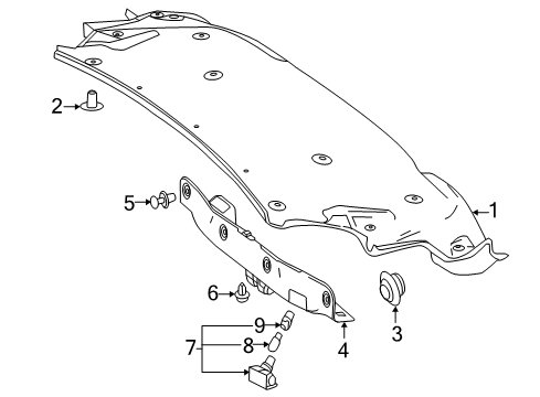 2015 Mercedes-Benz SL65 AMG Interior Trim - Trunk Lid Diagram