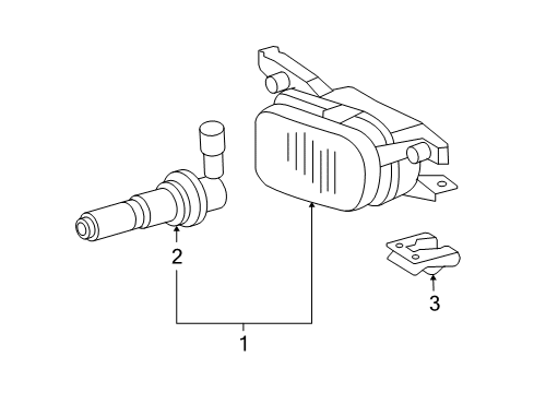 2007 Mercedes-Benz CLK63 AMG Bulbs Diagram 3